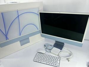 Apple iMac 　24インチ アイマック 　M1チップ 2021　 8コアCPU/8コアGPU 　メモリ8GB 　SSD265GB 　MGPK3J/A A2438 　中古品