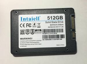 【修理部品 パーツ】 Intaiell 980Plus SATA SSD 512GB 1268回/912H 中古 正常動作品