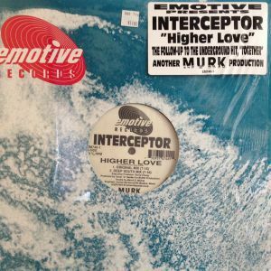 12inchレコード　INTERCEPTOR / HIGHER LOVE