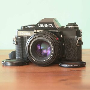 [美品] 完動品◎ミノルタ X-500 50mm F1.7フィルムカメラ #02