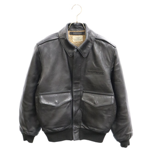 AVIREX アヴィレックス A-2 FLIGHT JACKET ANTIQUE LANB A-2 アンティークラム フライトジャケット JH4250_783 ブラック