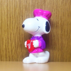 スヌーピー　フィギュア　ハート　ピンク帽子　PVC　トイ　アメトイ　ピーナッツ　SNOOPY