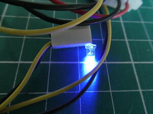 パソコンパーツ ぺリフェラル 4p 電源LED ブルー マザーボード DIY 組み立て dos/v 自作 50cm 231115404