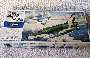 ◎ 1/72 ハセガワ模型 SUPER SABRE F-100D スーパーセイバー　中古、長期保管品