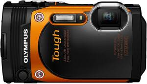 OLYMPUS デジタルカメラ STYLUS TG-860 Tough オレンジ 防水性能15ｍ 可動 (中古品)