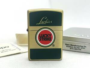 激レア 未使用 ZIPPO ジッポー 1999年 限定 懸賞品 ラッキーストライク Lucky Strike Luckies ブラス 真鍮 ライター
