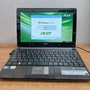  Acer aspire one ノートパソコン　D257-A71C/KF Windows7　箱有　付属品有　ジャンク扱い　エイサー　美品
