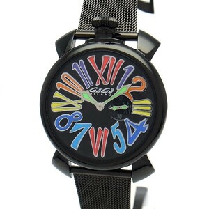 【緑屋質屋】ガガミラノ(GaGa MILANO) マヌアーレ スリム46mm 5082.1(50821)【中古】