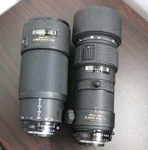 ニコン 望遠ズームレンズ２点 Nikon AF Nikkor ED 80-200mm F2.8D/ Nikon AF ED 300mm F4