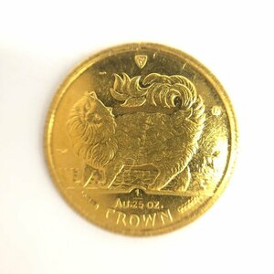 K24IG マン島 キャットコイン Au.1/25oz 金貨 総重量1.2ｇ 【CDAT7005】