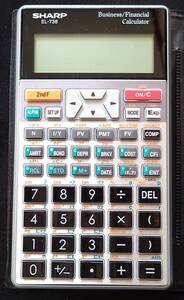 SHARP 金融電卓 EL-738　日本未発売 輸入品