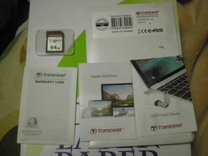 Transcend SD CARD 64GB UHS-I Class10 MAX95MB/s) TS64GSDC300S-E