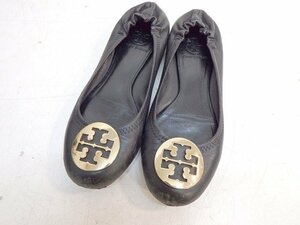 トリ―バーチ TORY BURCH ラウンドトゥ パンプス ブラック レザー■サイズ不明/説明文参照