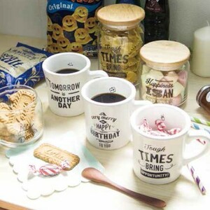 【送料込】自分を勇気づけてくれるポジティブなフレーズがプリントされたマグカップ「POSITIVE PHRASE MUG」×2種