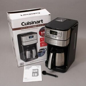 良品 展示品 Cuisinart クイジナート 10カップ 全自動コーヒーメーカー DGB-450PCJ 23年製 ミル機能 付属品取扱説明書付 #120※555/k.h/k.h