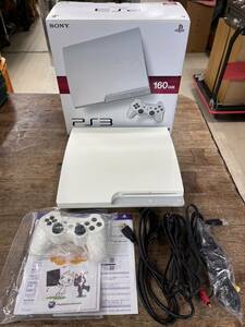 h2480 □中古□ SONY ソニー PlayStation3 プレステ3 PS3 本体一式 CECH-3000A 160GB ホワイト 箱付き ！！動作保証！！