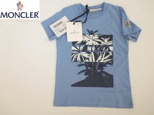 新品　MONCLER モンクレール★キッズ　水色　半袖　Tシャツ　 6（116㎝）　