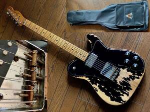 ハード　レリック　加工　テレキャスター　カスタム　ブラック（Fender Mexico Telecaster Custom）　Vanzandt ピックアップ