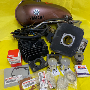 YAMAHA・GT50/80ミニトレ・空冷YZ80(3R1)エンジンパーツとその他部品セット・中古