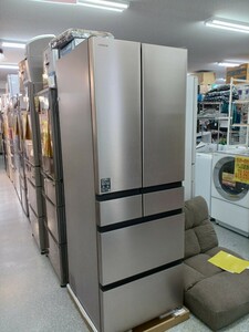 UU036 展示品　 日立 6ドア冷蔵庫　R-HWC54T-N ライトゴールド 観音開きタイプ （540L・フレンチドア） HITACHI BGAHRG 　　　　　　　　 