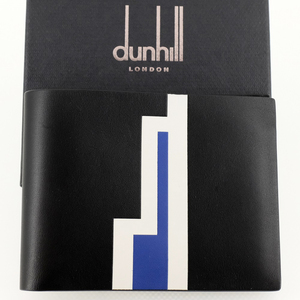 【未使用品】dunhill ダンヒル 二つ折り財布（小銭入れなし） メンズ ブラック