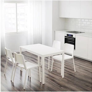☆ IKEA イケア ☆ VANGSTA ヴァングスタ 伸長式テーブル, ホワイト テーブルサイズを変更（イスは付いていません） ＜ 80/120x70 cm＞ 2ｈ