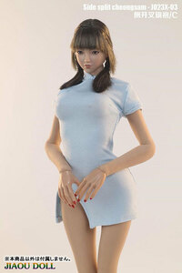 ★Jiaou Doll★1/6サイドスリットショートチャイナドレスC (Light Blue) J023X-03C 6891