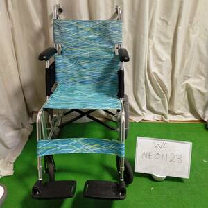 (WC-NE01123)【中古車いす】日進医療器 介助式車椅子 NAH-L7　消毒洗浄済み　介護用品