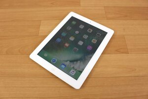 △現状品△ Apple iPad Retinaディスプレイ Wi-Fiモデル 16GB ホワイト MD513J/A 第4世代　簡易チェック リセット済 傷み (2745297)