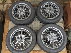 トヨタ　純正　16インチ　アルミホイール　16×6J 50　ノア　4本セット　タイヤ付き205/55R16　中古品