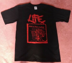 LIFE ライフ Tシャツ Sサイズ 黒 未着用品 Japanese HARDCORE PUNK CRUST Noise ハードコアパンク クラスト ノイズコア Disclose GLOOM