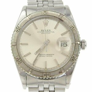 1円 稼働 ジャンク ロレックス ROLEX 1625 不鮮明 自動巻き デイトジャスト サンダーバード シルバー文字盤 SS/WG×SS/WG メンズ 腕時計