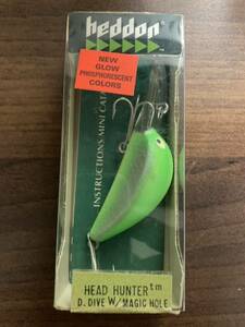 ヘドン heddon オールド　ヘッドハンター　レアカラー　DG 未開封品　検索　old HEDDON