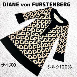 DIANE von FURSTENBERG ワンピース　ブラック＆ゴールド