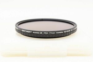 ☆送料無料☆ K&F CONCEPT ケーアンドエフコンセプト NAND-X PRO Variable ND128 77mm クリアケース付 #22042703