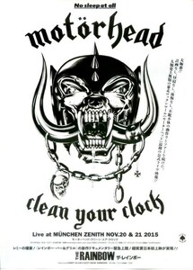 ＊新品 MOTORHEAD〜clean your clock〜 レミーキルミスター モーターヘッド NWOBHM