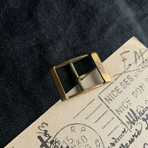フランス 1940-60s 真鍮 バックル ボタン ジレ ベスト シンチ シャツ ジャケット 501 古着 ヴィンテージ 服飾 骨董 アンティーク