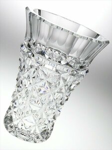 N632 Baccarat バカラ クリスタル 高級シリーズ セリメーヌ カット 大型 ベース 花瓶 飾壷 28.2cm 6kg