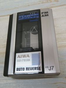送料無料★Aiwa HS-J7 ラジオカセットレコーダー 録音/再生/REC CassetteBoy FM/AM アイワ カセットボーイ USED 94730★！！