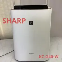 SHARP プラズマクラスター　KC-G40-W 加湿空気清浄機　白　U50