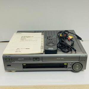 SONY Wデッキ Hi8 VHS WV-H5 取扱説明書　リモコン RMT-V235 ジャンク