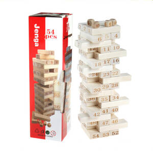 ジェンガ 木製 バランスゲーム 積み木ブロック おもちゃ