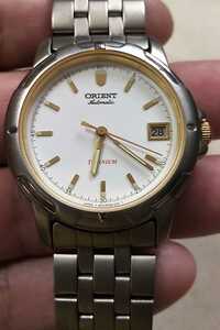 オリエント ORIENT 自動巻き 裏スケ オールチタン 37mm 純正ブレス仕様 視認性の高い白文字盤 Automatic