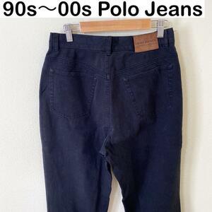 90s〜00s POLO JEANS ブラック　デニム　古着　ヴィンテージ