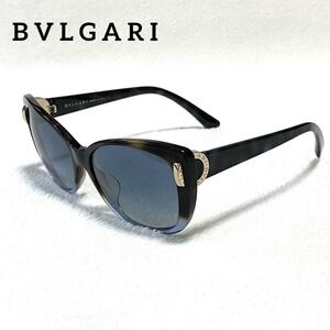 BVLGARI ブルガリ サングラス べっ甲 ブルーレンズ レディース