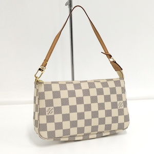 【中古】LOUIS VUITTON ポシェット アクセソワール アクセサリー ポーチ ダミエ アズール N41207