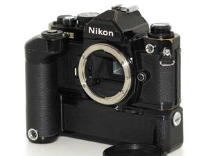 ★良品★ NIKON ニコン NEW FM2 ボディ ブラック MD-12 モータードライブ 露出計・シャッター全速確認 #N356