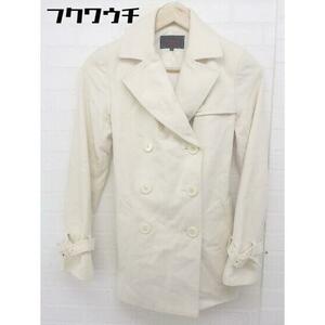 ◇ ◎ M-PREMIER エムプルミエ アンゴラ混 長袖 コート サイズ34 オフホワイト レディース