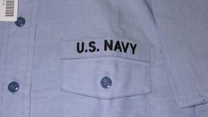 【新品】米海軍 U.S NAVY ワークキングシャツ　半袖　女性アメリカサイズ34Ｓ　日本サイズMサイズ　Yシャツ DSCP