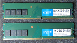 CRUCIAL DDR4-3200 16GB(8GBx2) セット　中古　正常動作